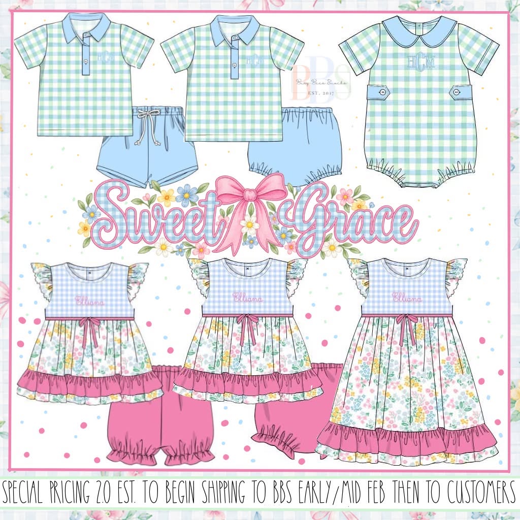 Special Pricing 2.0: Sweet Grace- Girls Knit Bubble Short Set