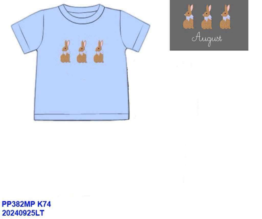 RTS: Easter Shirt Only- Boys Bunny Grove Shirt (No Monogram)
