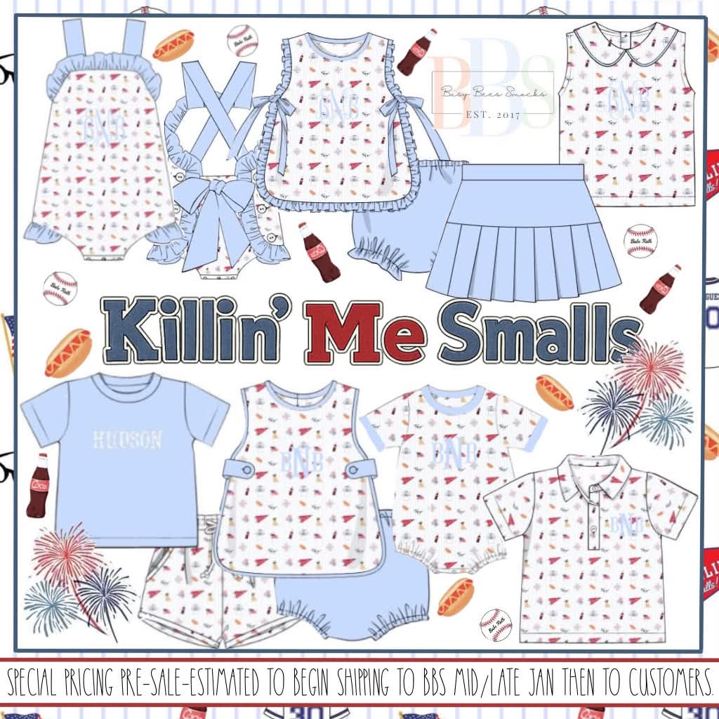 Special Pricing Presale: Killin' Me Smalls- Girls Knit Apron Bloomer Set