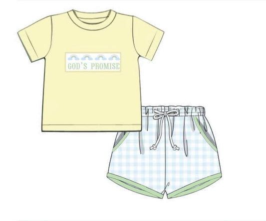 Special Pricing 2.0: God's Promise- Boys Knit Short Set