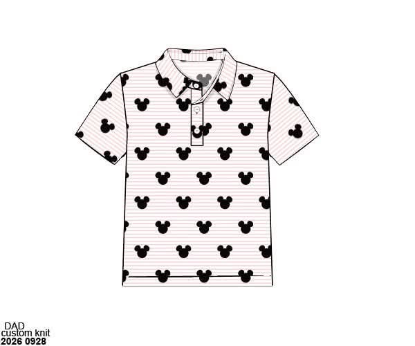 Pre Order 151: Athletic Sets & Polos- Boys Mouse Polo