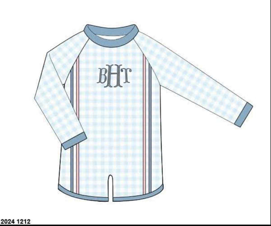 RTS: Bradford Bows- Boys 1pc Rash Guard Swim "BHT"