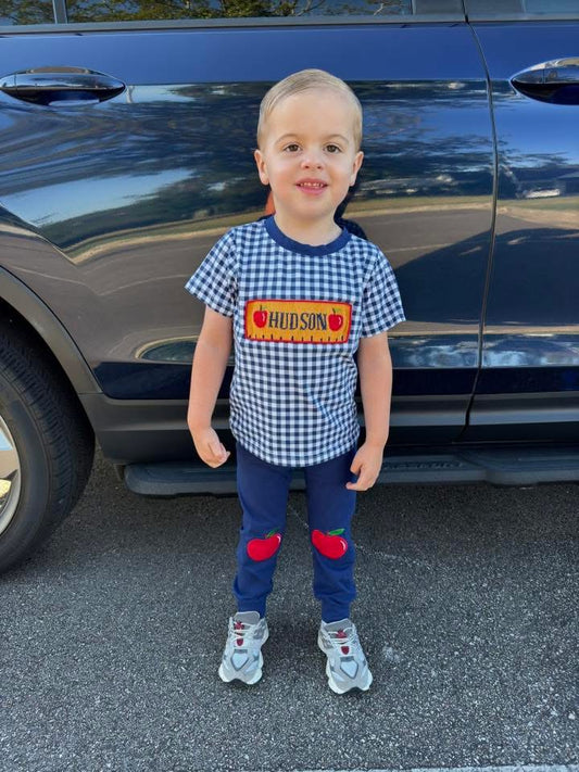 Pre Order 139: BTS Name Smocks- Ruler Boys Knit Jogger Set