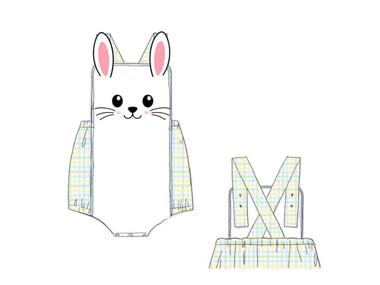 Special Pricing 2.0: Hoppy Face- Boys Woven Sunsuit