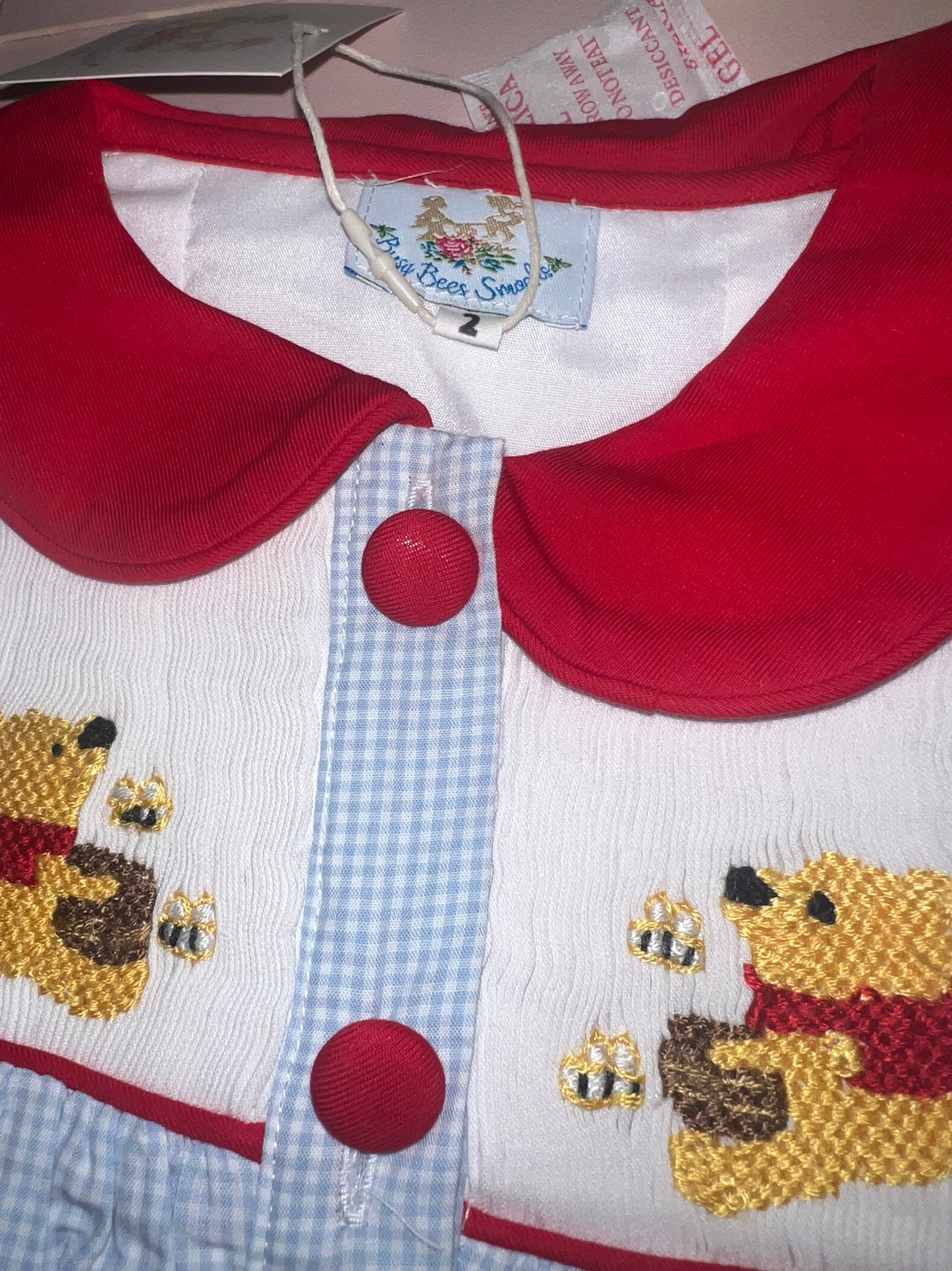 RTS: DEFECT-Honey Bear- Boys Smocked Bubble