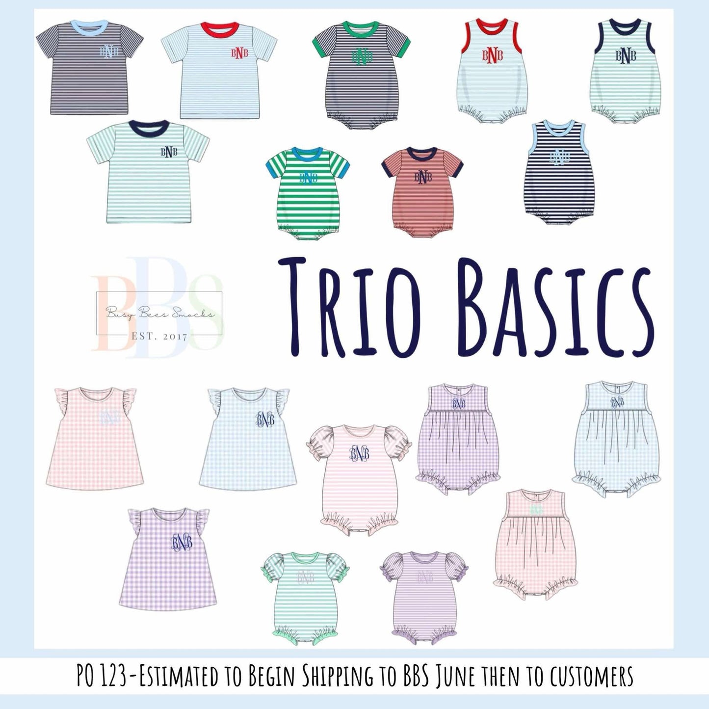 RTS: Trio Basics- Boys Knit Shirts