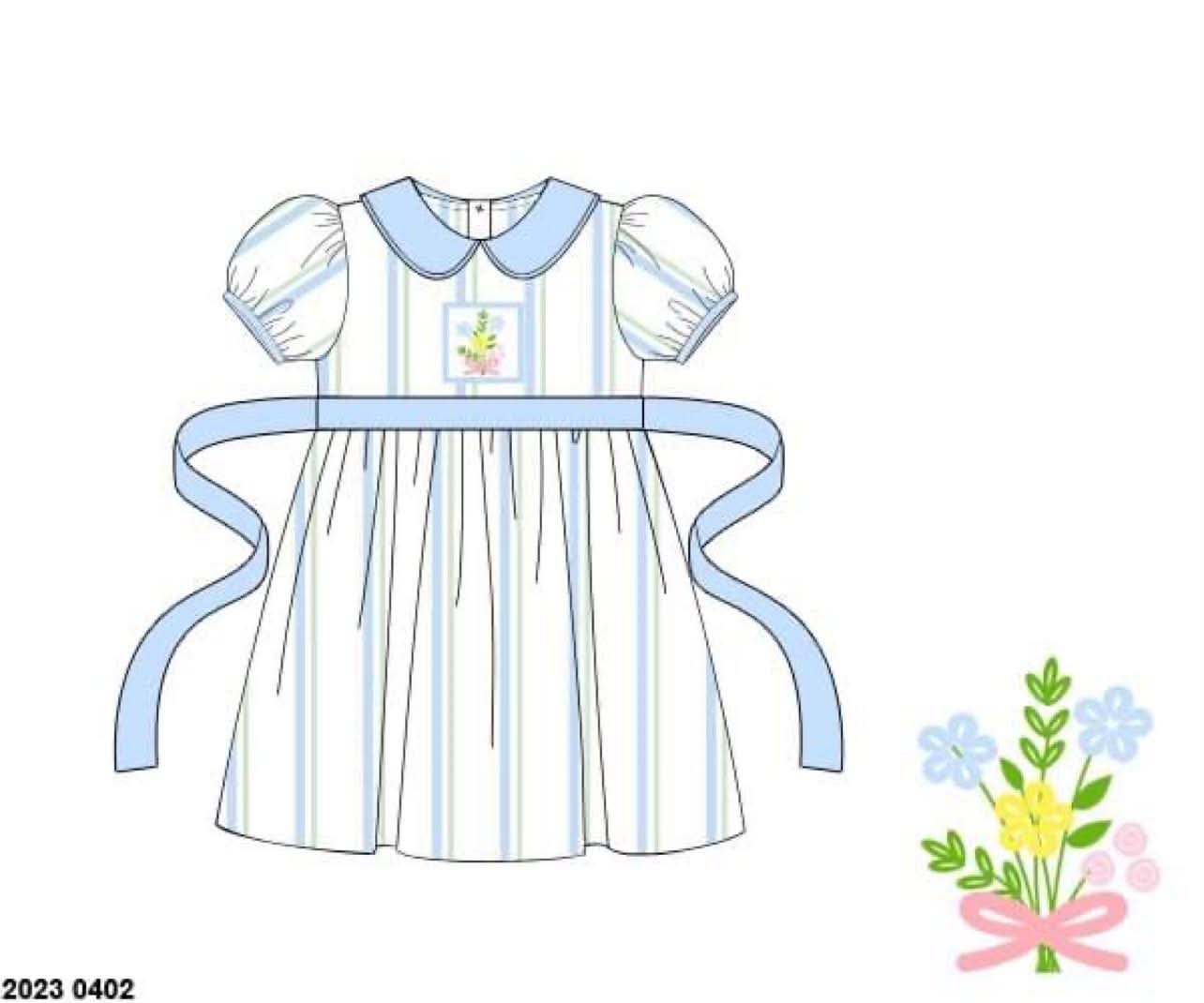 Throwback Pre Order: Bluebell Acres- Girls Knit Dress