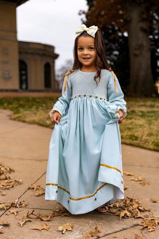 Pre Order 141: Fall Heirloom- Girls Woven Dress