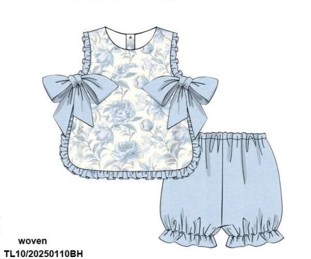 RTS: Wellington- Girls Apron Bubble Short Set