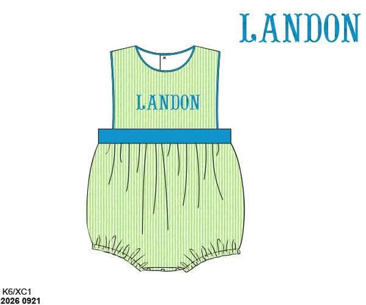 Pre Order 150: Tiki Teal & Lime- Boys Bubble