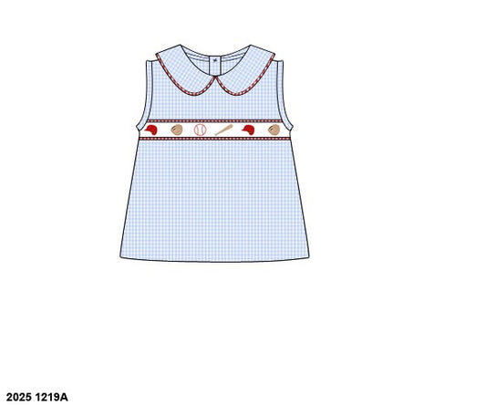 Pre Order 140: Boys Mix & Match- Baseball Ribbon Woven Shirt