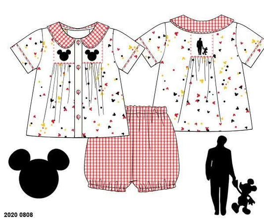 Pre Order 147: Confetti Mouse- Unisex Bubble Short Set