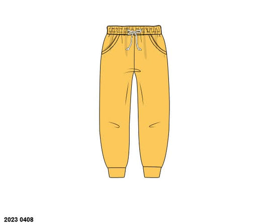 RTS: Boys Knit Joggers- Gold