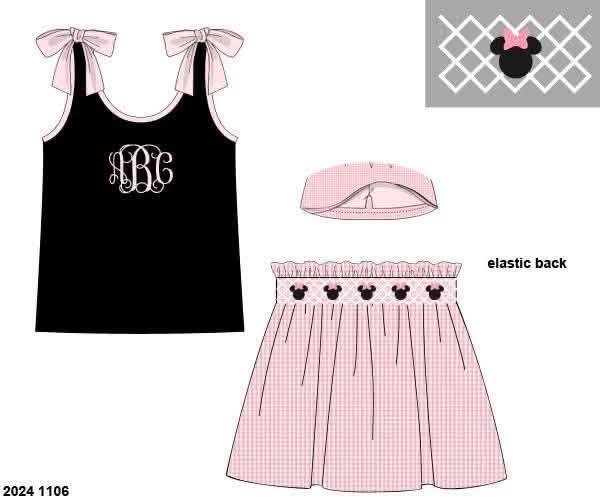Pre Order 147: Rep Request- Girls Earry Mouse Skort Set