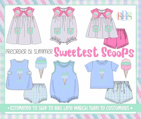 Pre Order 151: Sweetest Scoops- Boys Knit Bubble