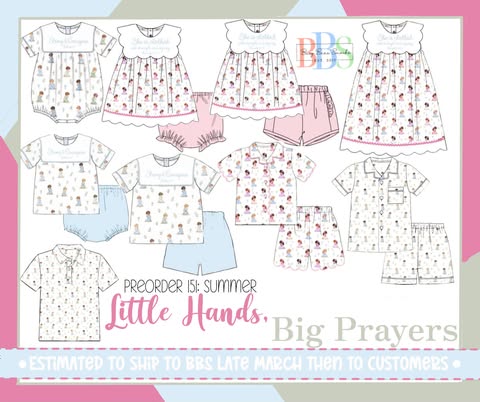 Pre Order 151: Little Hands, Big Prayers- Boys Knit Bubble