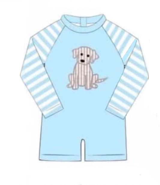 RTS: BBS Puppy- Boys 1pc Rash Guard Swim