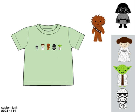 RTS: Character Collection- Boy French Knot Galaxy Friends Shirt