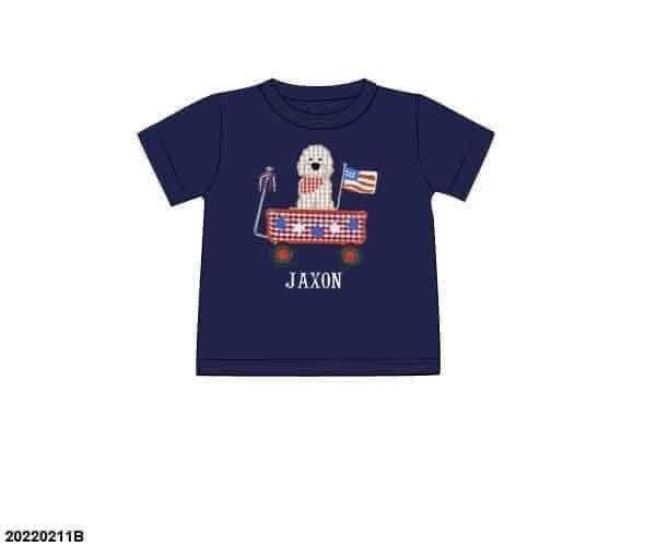 Pre Order 137: RWB Shirt Only- Boys Doodle Shirt