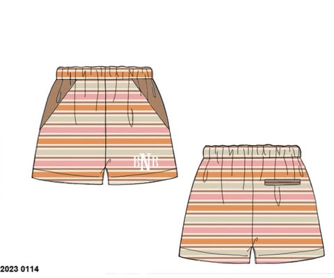 Pre Order 152: Cheetah Tropics- Dad/Mini Woven Traditional Swim Shorts