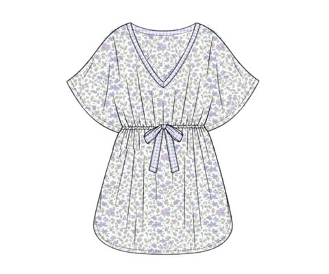 Pre Order 152: Ashley Floral & Gingham- Mom/Mini Knit Swim Cover Up