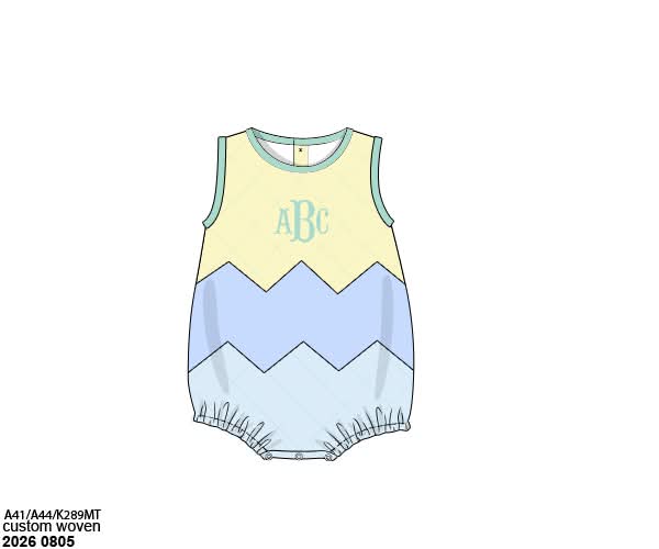 Pre Order 148: Quilted Egg Bubbles- Boys Woven Bubble