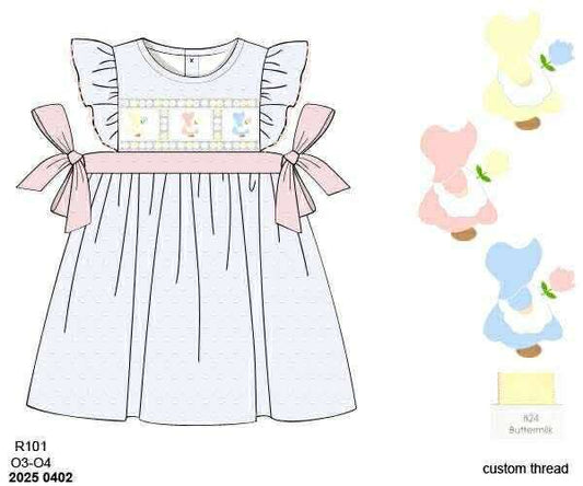 RTS: Bonnet Babies- Girls Woven Dress