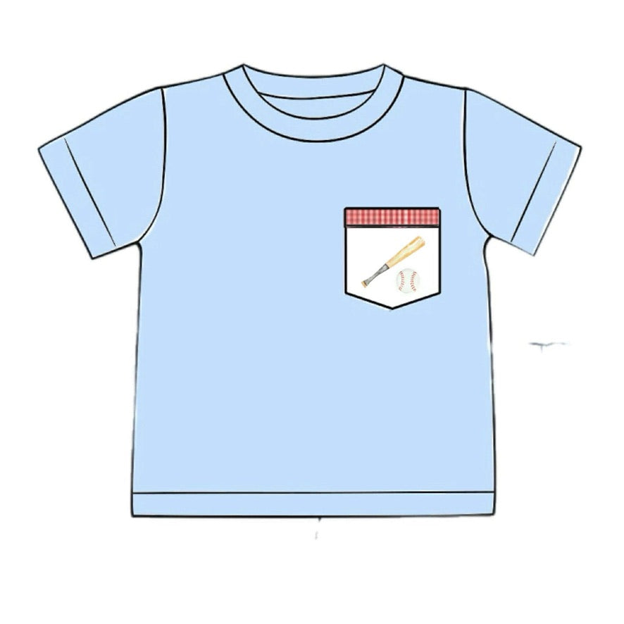 RTS: Boys Mix & Match- Baseball Pocket Knit Shirt