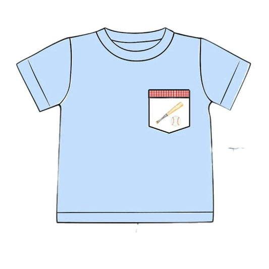 Pre Order 140: Boys Mix & Match- Baseball Pocket Knit Shirt