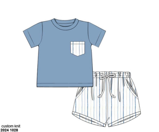RTS: Tillie Toile- Boys Woven Shortie Set
