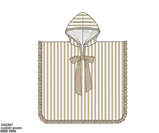 RTS: Caicos Stripe - Girls Hooded Towel