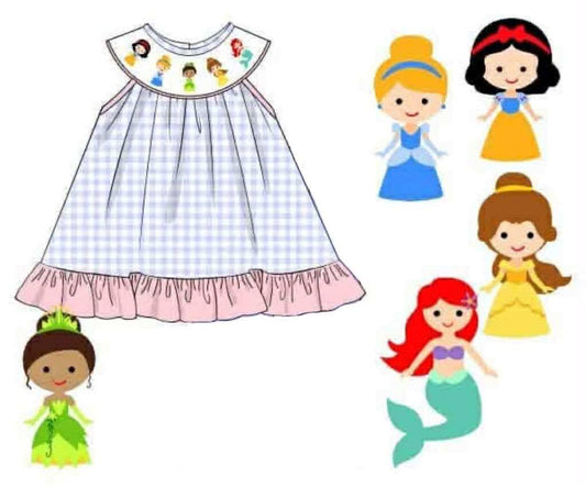 Black Friday Presale: Character Collection- Girls Smocked Princess Shirt