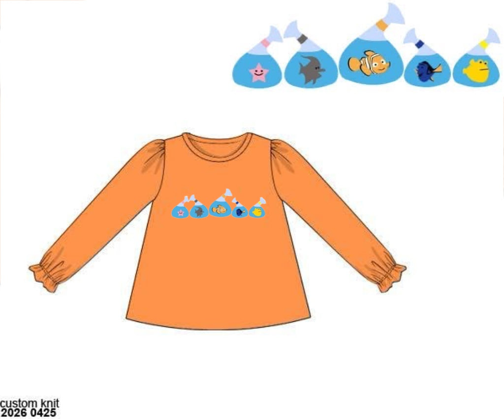 Pre Order 145: Mix & Match- Girls P.Sherman Knit Shirt
