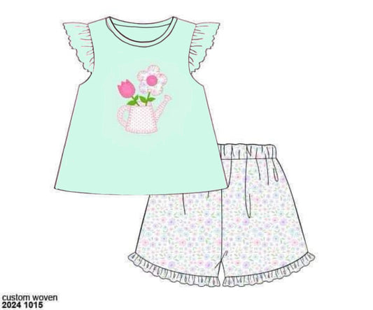 RTS: Blakely Blooms Knit Short Set