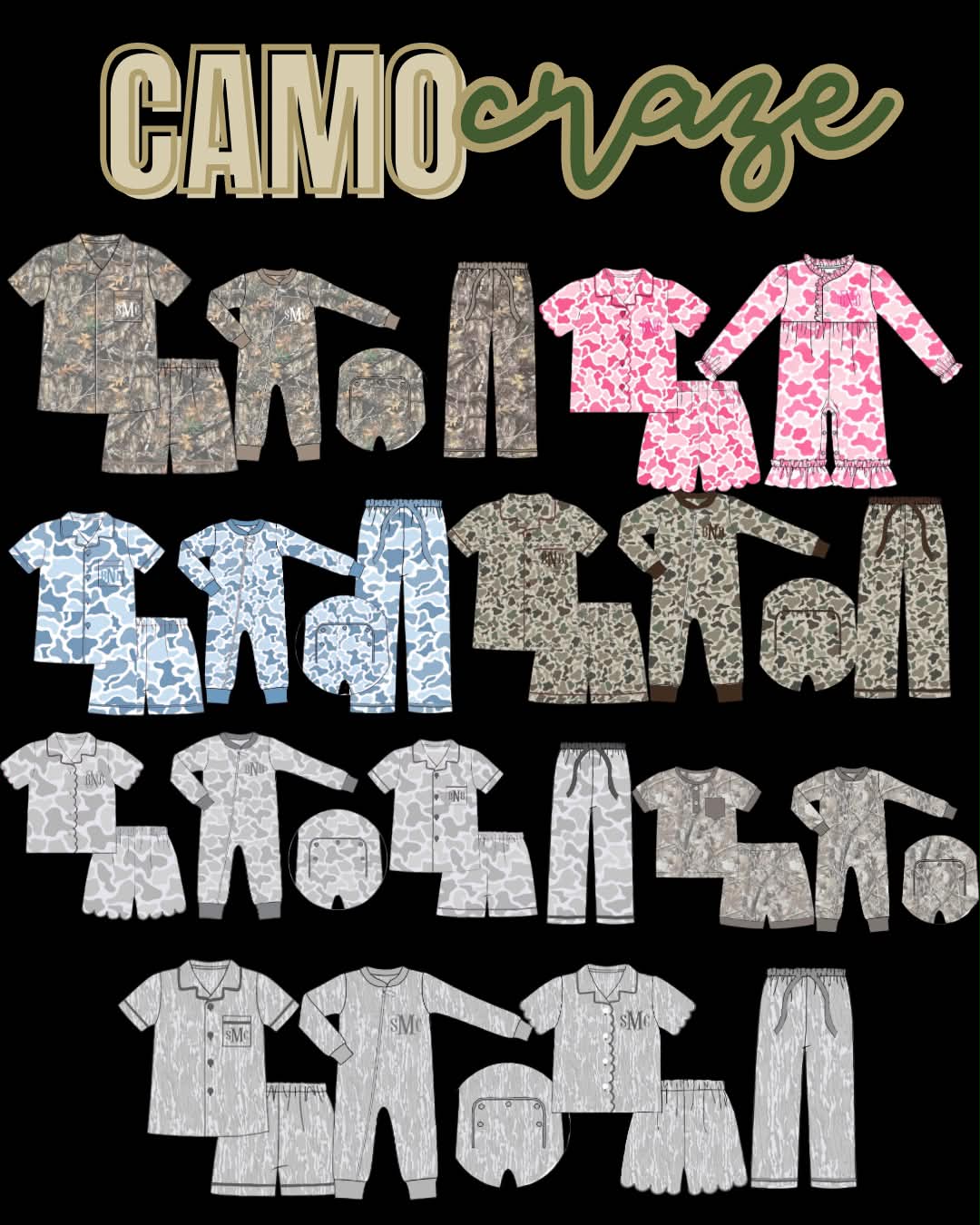 Camo Craze Flash Presale: Lounge- Dad/Mini Birch Bamboo Lounge Pant