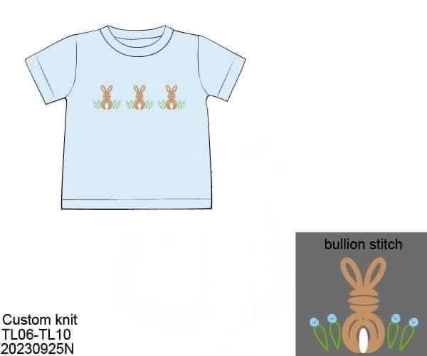 RTS: Easter Shirt Only- Boys Bullion Bunny Shirt