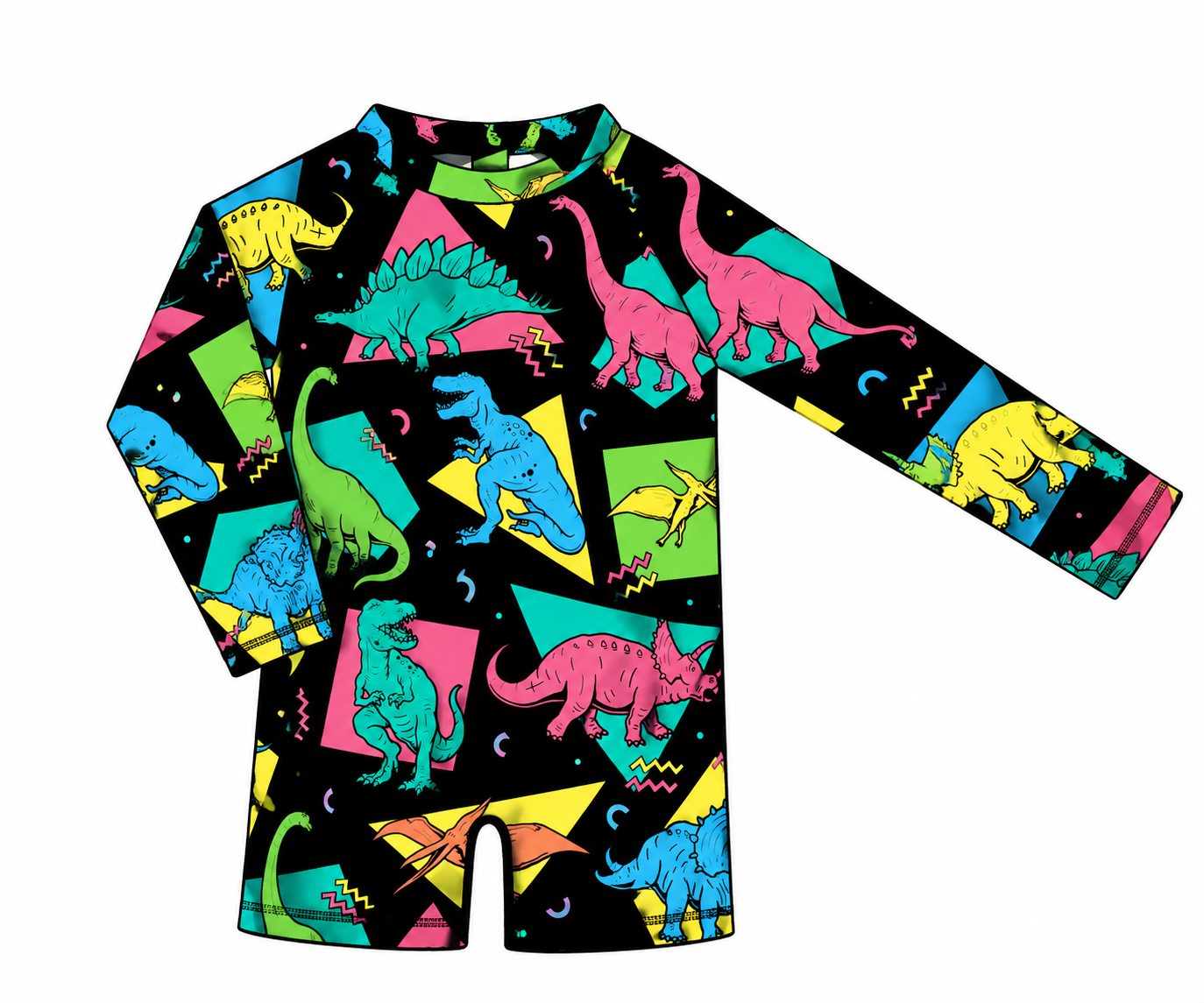Pre Order 148: Retro Dinosaurs- Boys 1pc Rashguard Swim