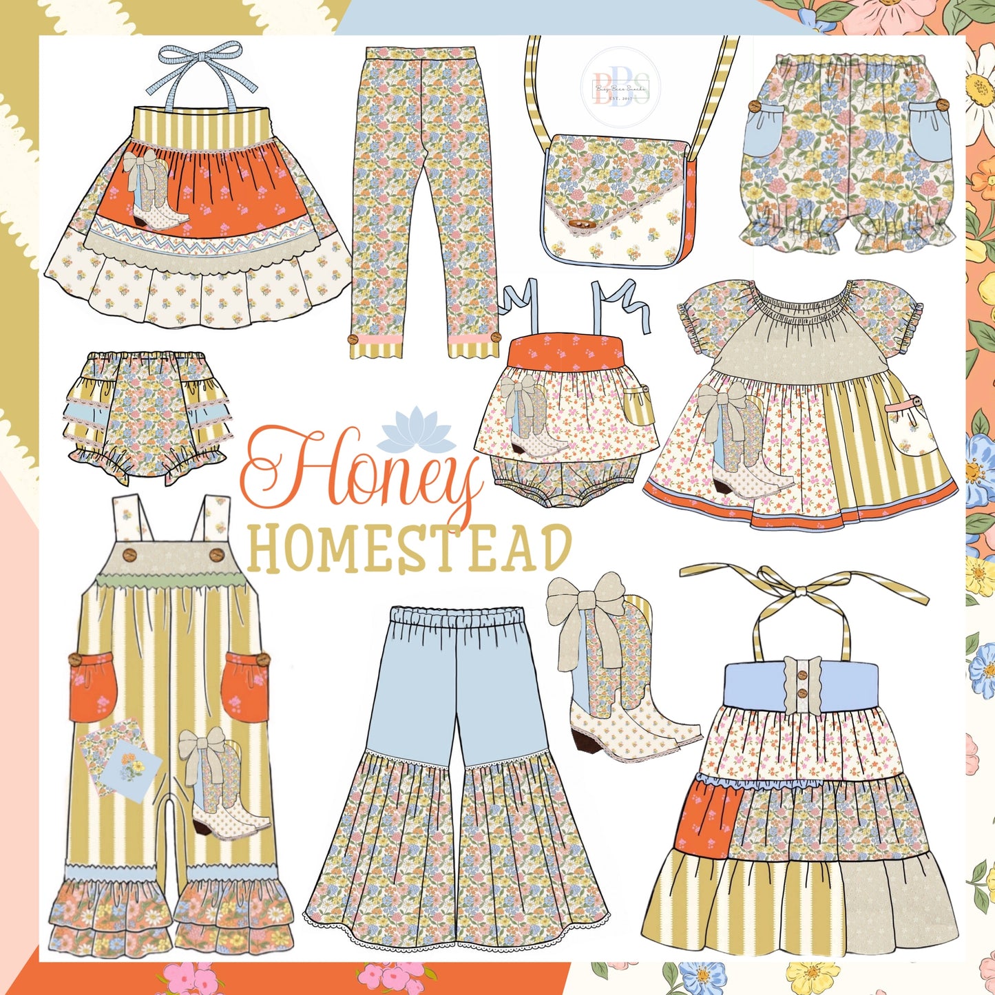 Honey 3: Homestead- Boots: Mom/Mini Woven Peasant Style Top