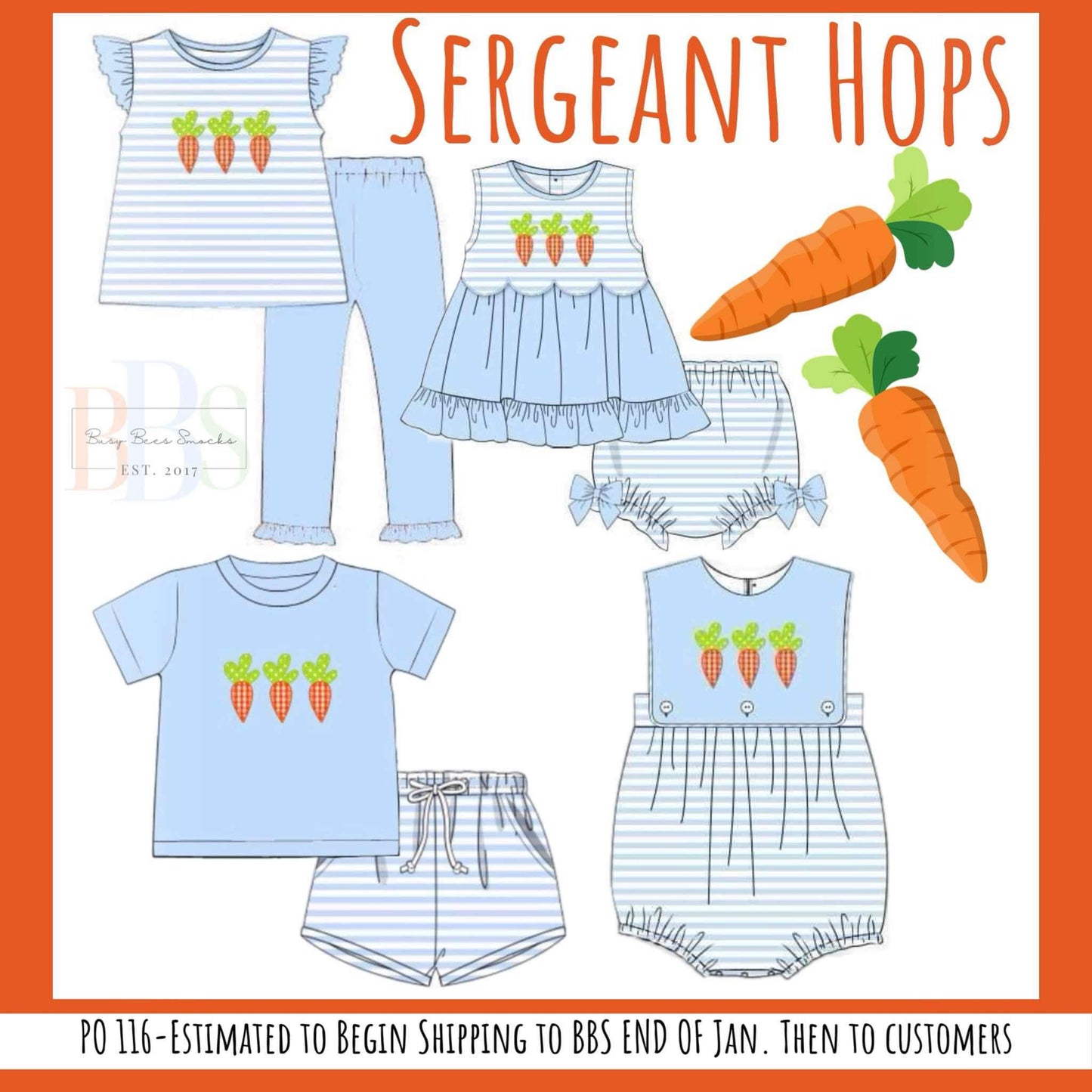 RTS: Sergeant Hops- Girls Knit Diaper Set