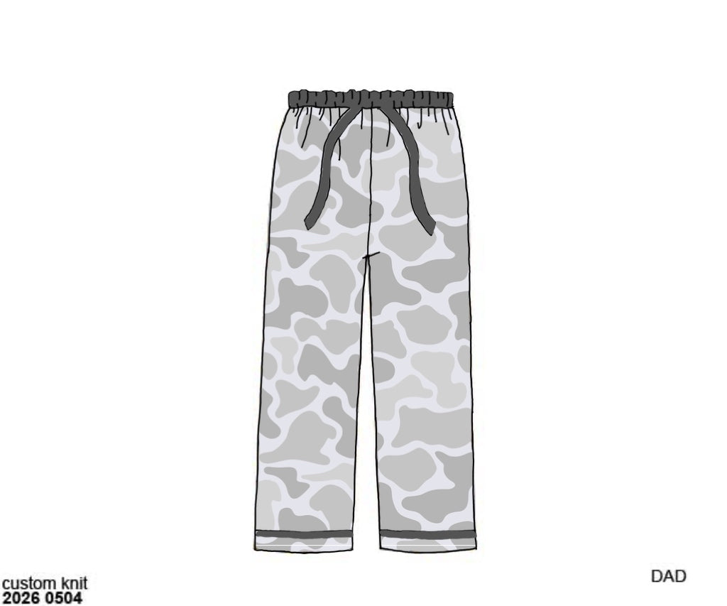 Camo Craze Flash Presale: Lounge- Dad/Mini Gray Bamboo Lounge Pant