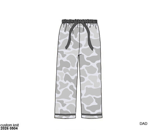 Camo Craze Flash Presale: Lounge- Dad/Mini Gray Bamboo Lounge Pant