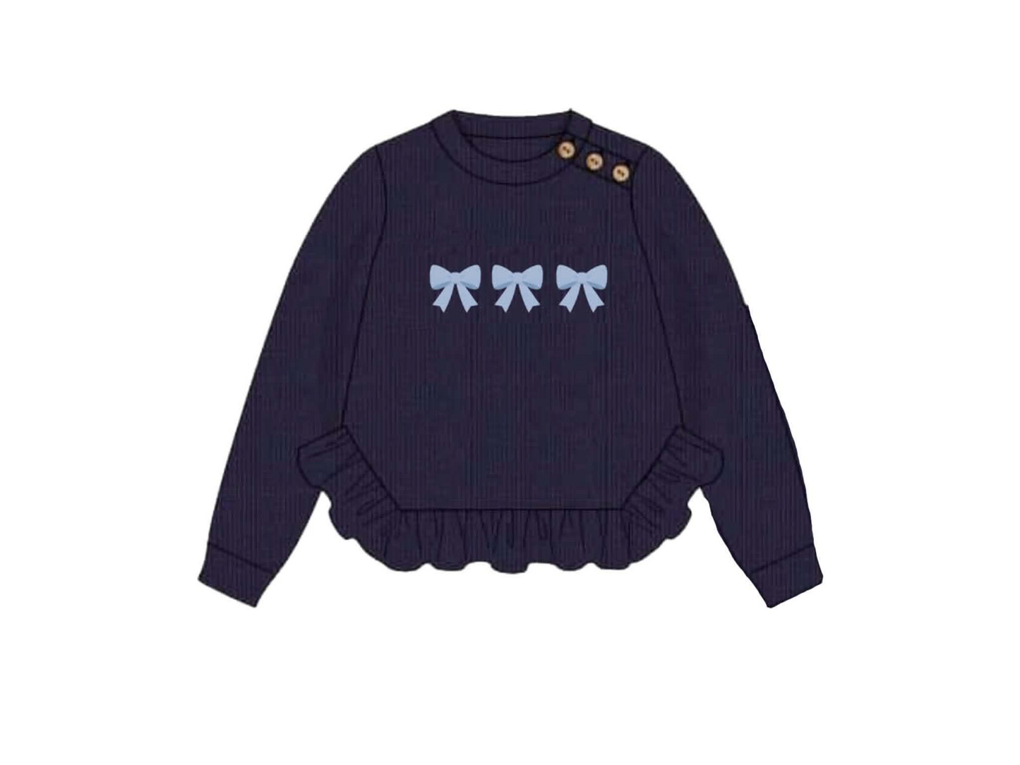 Pre Order 146: Sweaters- Girls Bow Sweater