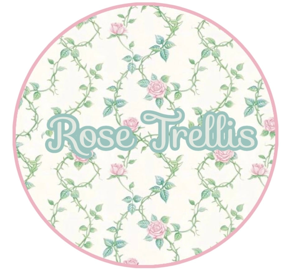 RTS: Rose Trellis- Girls Woven Dress