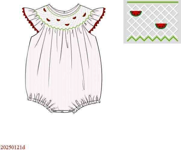 Pre Order 136: Slice of Summer- Girls Geo Bishop Bubble