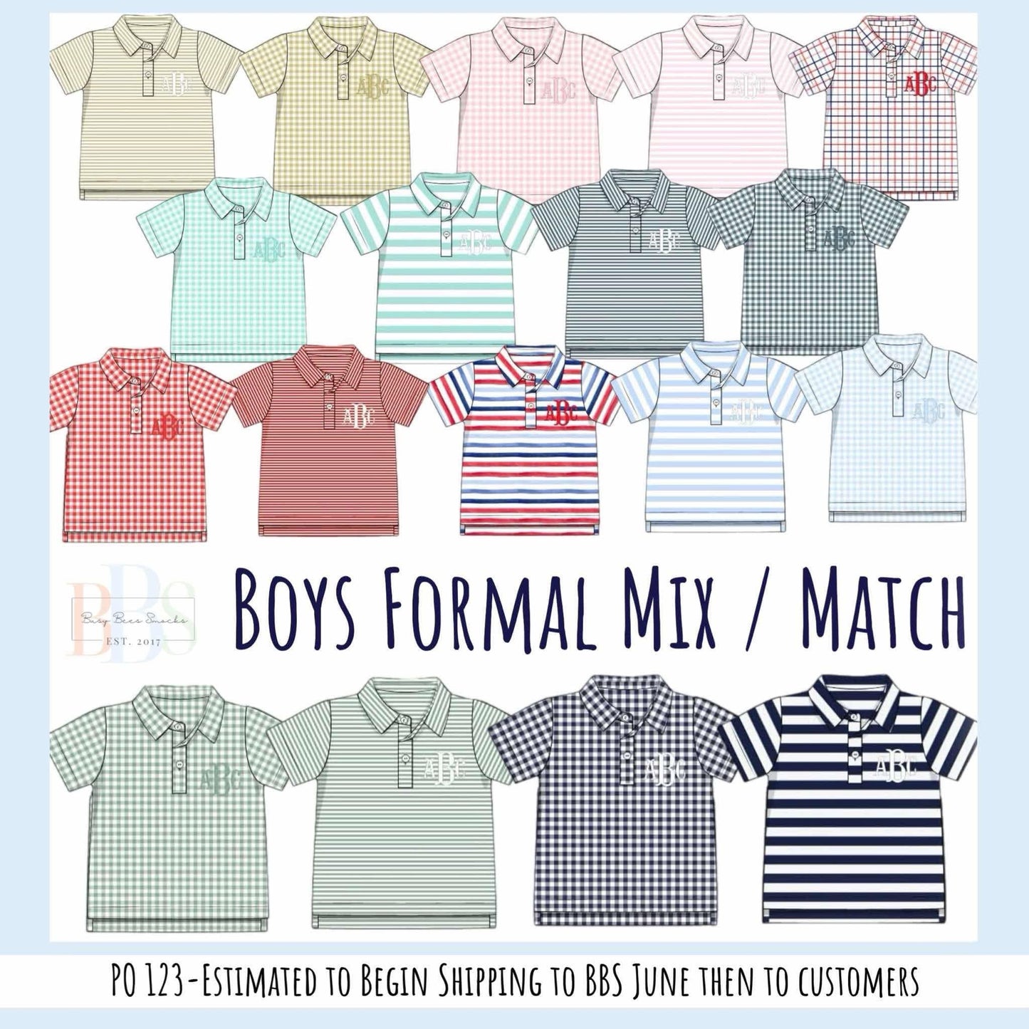 RTS: Boys Formal Mix & Match- Knit Red Stripe Polo