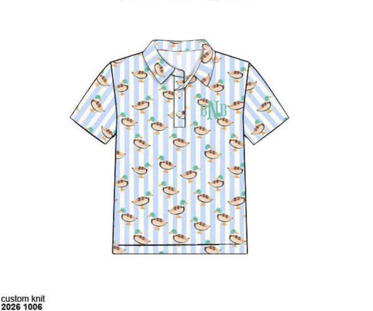 Pre Order 151: Athletic Sets & Polos- Boys Douglas Duck Polo