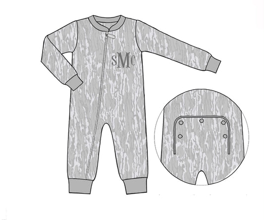 Camo Craze Flash Presale: Lounge- Unisex Birch Bamboo 1pc Zip Up