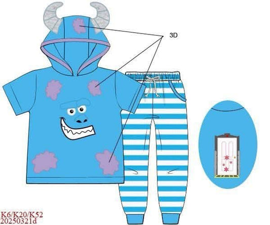 RTS: BBS Dress Up- Boys Sulley Wulley Jogger Set