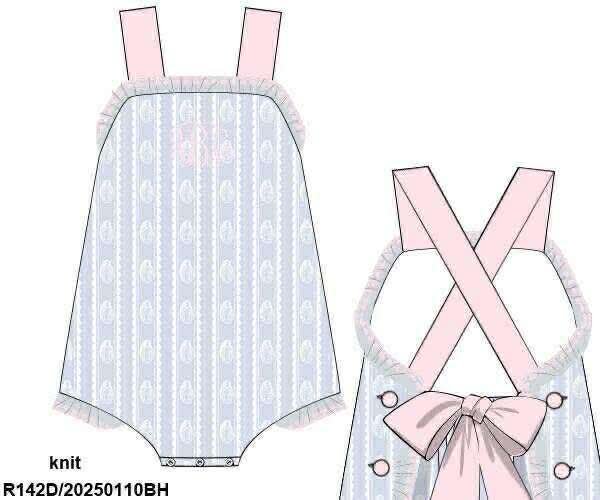 Pre Order 136: Ollie's Oysters- Girls Knit Sunsuit