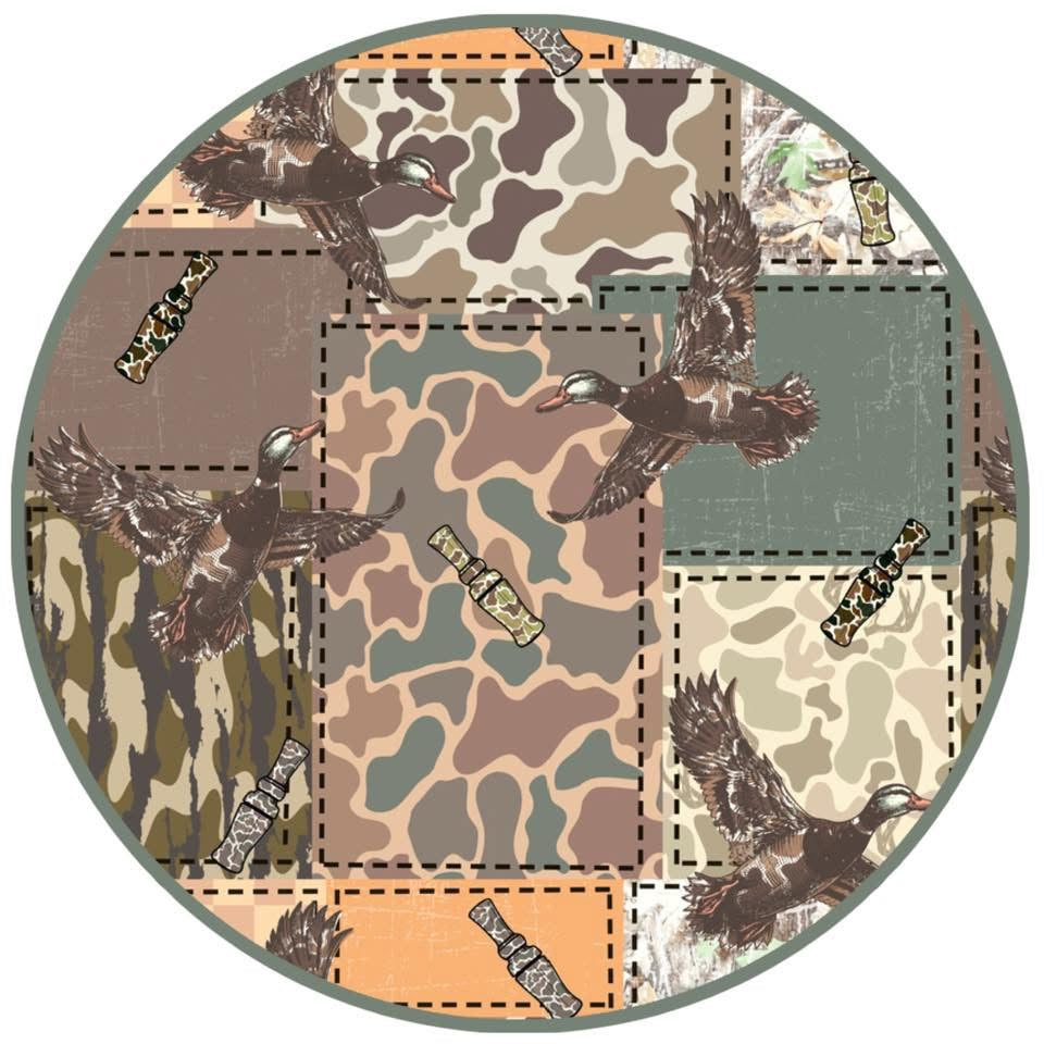 RTS: Boys Only- Camo Patchwork Knit Shortie Set